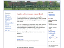 Tablet Screenshot of lobetal-luebtheen.de